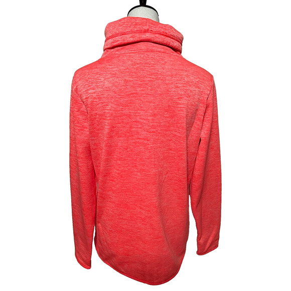 Under Armour Sweatshirt Women Medium Pink Coldgear Storm Fleece Lined Cowl Neck - Picture 2 of 11